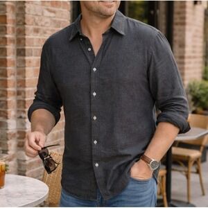 Abercrombie & Fitch Mens Modern Casual Button Down Shirt Size XL Dad Workwear